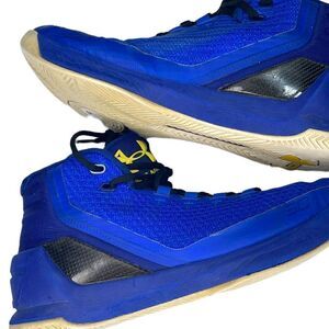 Under Armour Curry 3 Bright Blue High Top Basketball Sneakers Size Mens US 9